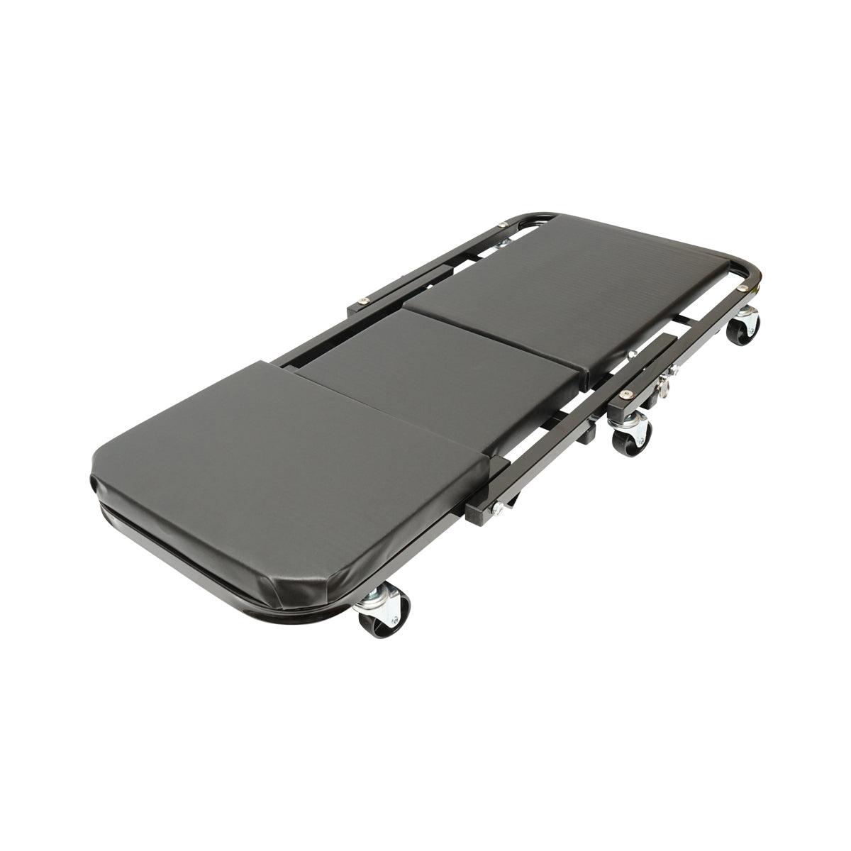 Carrello/Sedile Pieghevole per Officina 2 in 1 con Ruote Girevoli - immagine 4