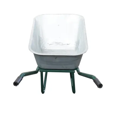 Carriola 80 Litri, Cerchione in Metallo 350/8, Gomma Piena, vasca in acciao zincato 880x600x270mm., Max. 150kg., Thor - immagine 3