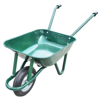 Carriola 80 Litri, Cerchione in Metallo, Gomma Piena, vasca in acciao zincato 750x510x200mm - immagine 3