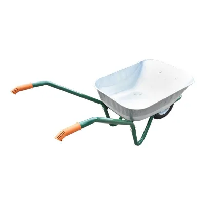 Carriola 80 Litri, Cerchione in Metallo, Gomma Piena, vasca in acciao zincato 770x560x210mm. - immagine 3