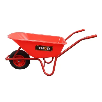 Carriola 85 Litri, ruota pneumatica 400/8, vasca in plastica 940x580x300mm, Max. 160kg., Thor - immagine 3