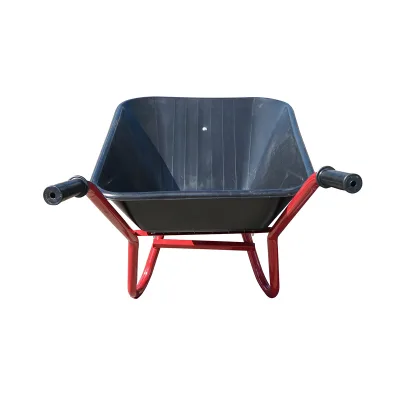 Carriola con secchio in plastica da 80 litri con ruota pneumatica 400/8 e telaio in metallo THOR - immagine 4