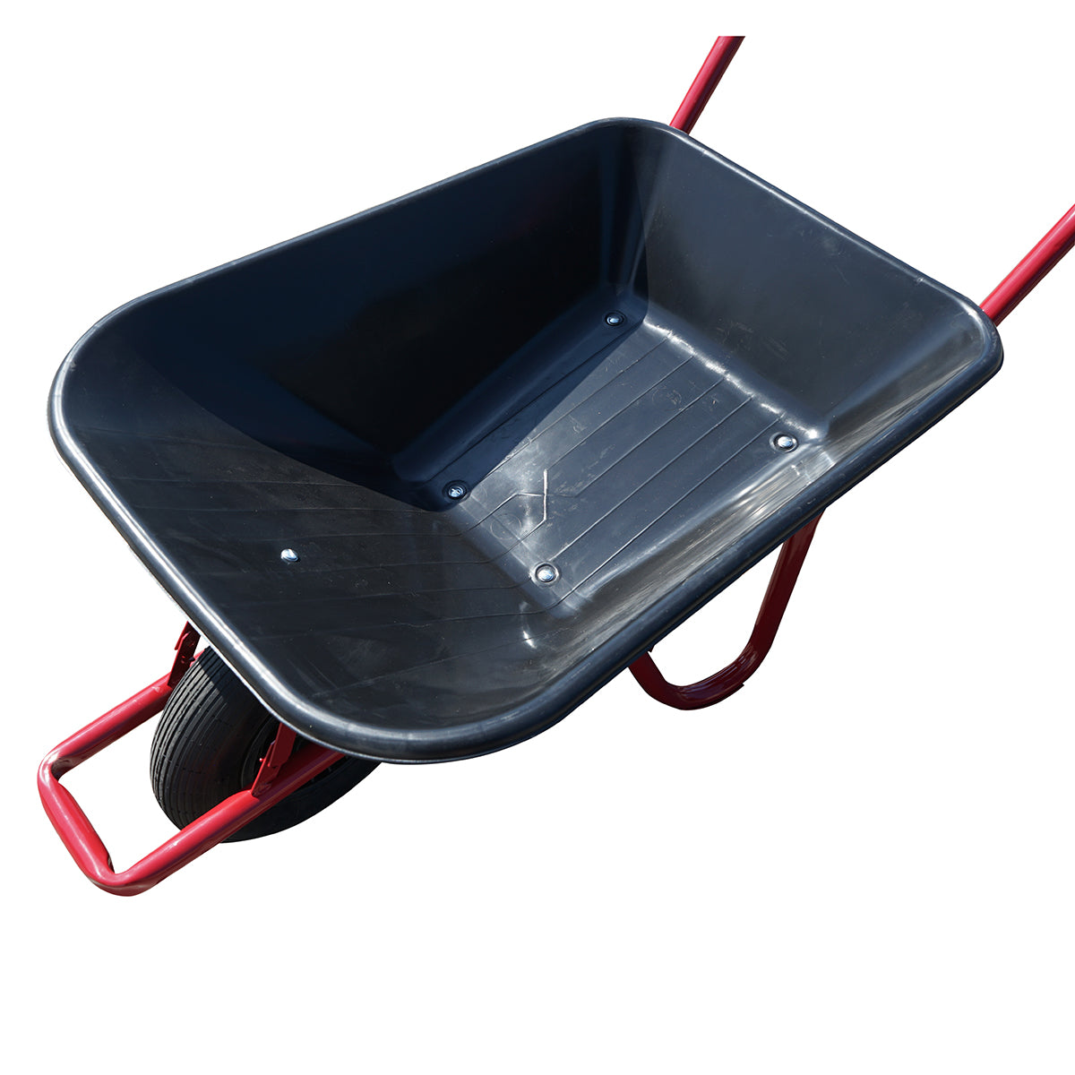 Carriola con secchio in plastica da 80 litri con ruota pneumatica 400/8 e telaio in metallo THOR - immagine 5