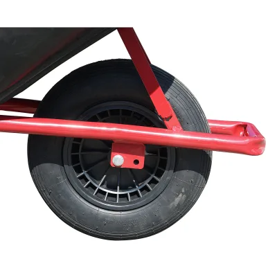 Carriola con secchio in plastica da 80 litri con ruota pneumatica 400/8 e telaio in metallo THOR - immagine 6