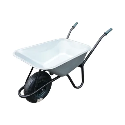 Carriola in metallo da 100L con ruota pneumatica 400/8 e secchio zincato 895x642x298mm Thor