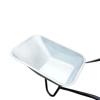 Carriola in metallo da 100L con ruota pneumatica 400/8 e secchio zincato 895x642x298mm Thor - immagine 5