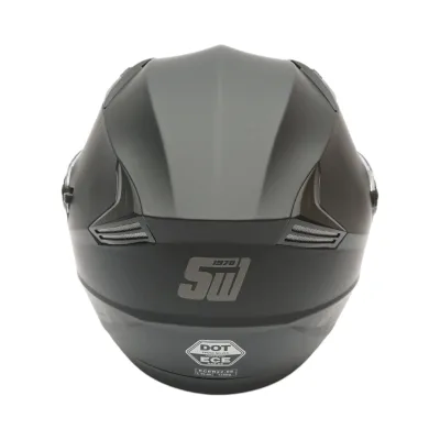 Casco da moto jet nero, modello urbano con visiera trasparente e occhiali da sole, taglia XL - immagine 4
