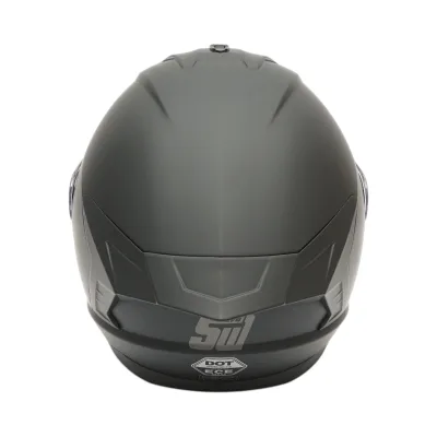 Casco integrale da moto nero con visiera trasparente, taglia L Grit - immagine 4