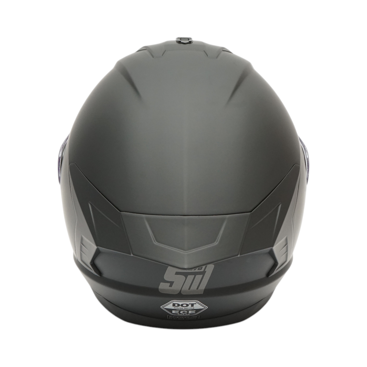 Casco integrale da moto nero con visiera trasparente, taglia L Grit - immagine 4