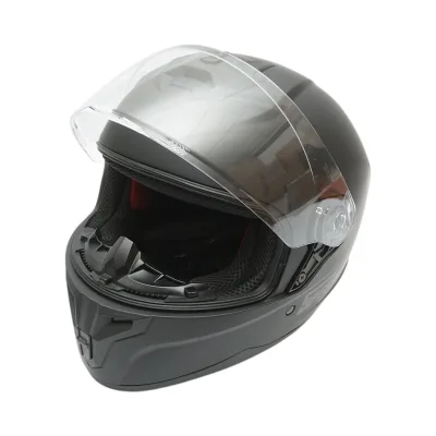 Casco integrale da moto nero con visiera trasparente, taglia L Grit - immagine 6
