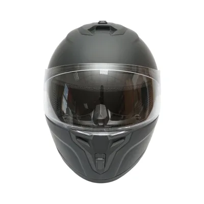 Casco integrale da moto nero con visiera trasparente, taglia L Grit - immagine 2