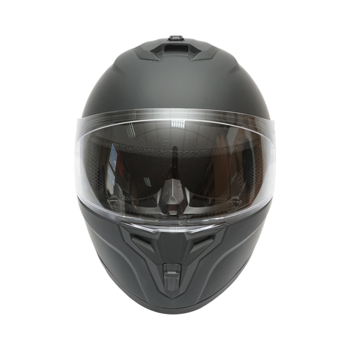 Casco integrale da moto nero con visiera trasparente, taglia L Grit - immagine 2