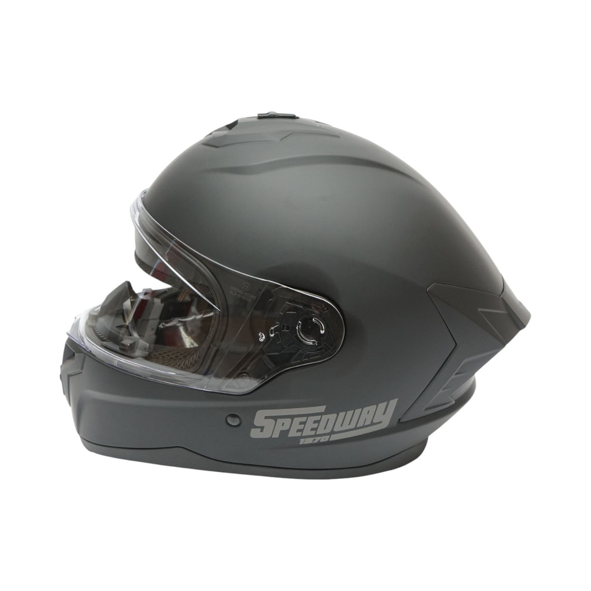 Casco integrale da moto nero con visiera trasparente, taglia L Grit - immagine 3