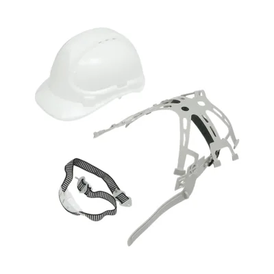 Casco ventilato regolabile 51-63 cm, bianco Crownman - immagine 2