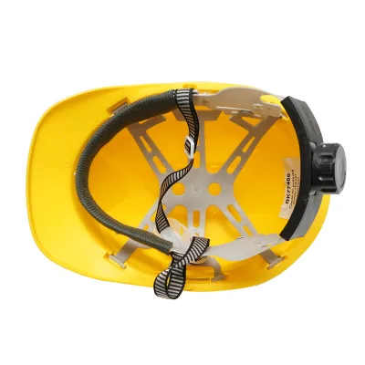 Casco ventilato regolabile 51-63 cm, giallo - immagine 3