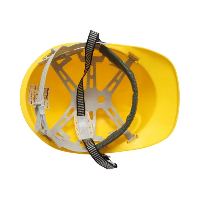 Casco ventilato regolabile 51-63 cm, giallo Crownman. - immagine 4