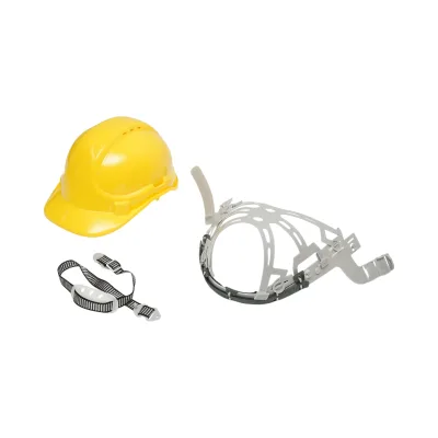 Casco ventilato regolabile 51-63 cm, giallo Crownman. - immagine 2