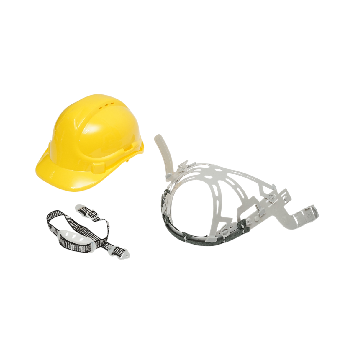 Casco ventilato regolabile 51-63 cm, giallo Crownman. - immagine 2