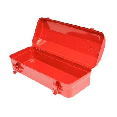 Cassetta degli attrezzi in metallo rossa 430x170x130mm, Cassetta portautensili in metallo - immagine 5