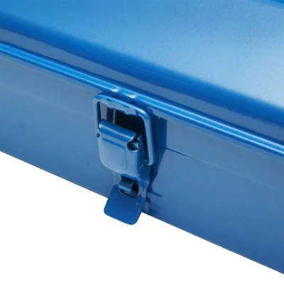 Cassetta degli attrezzi metallica blu 360x160x110mm Breckner Germany - immagine 4