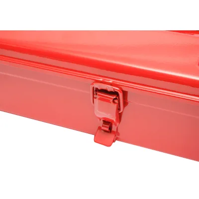 Cassetta degli attrezzi metallica rossa 305x160x116mm Breckner Germany - immagine 6