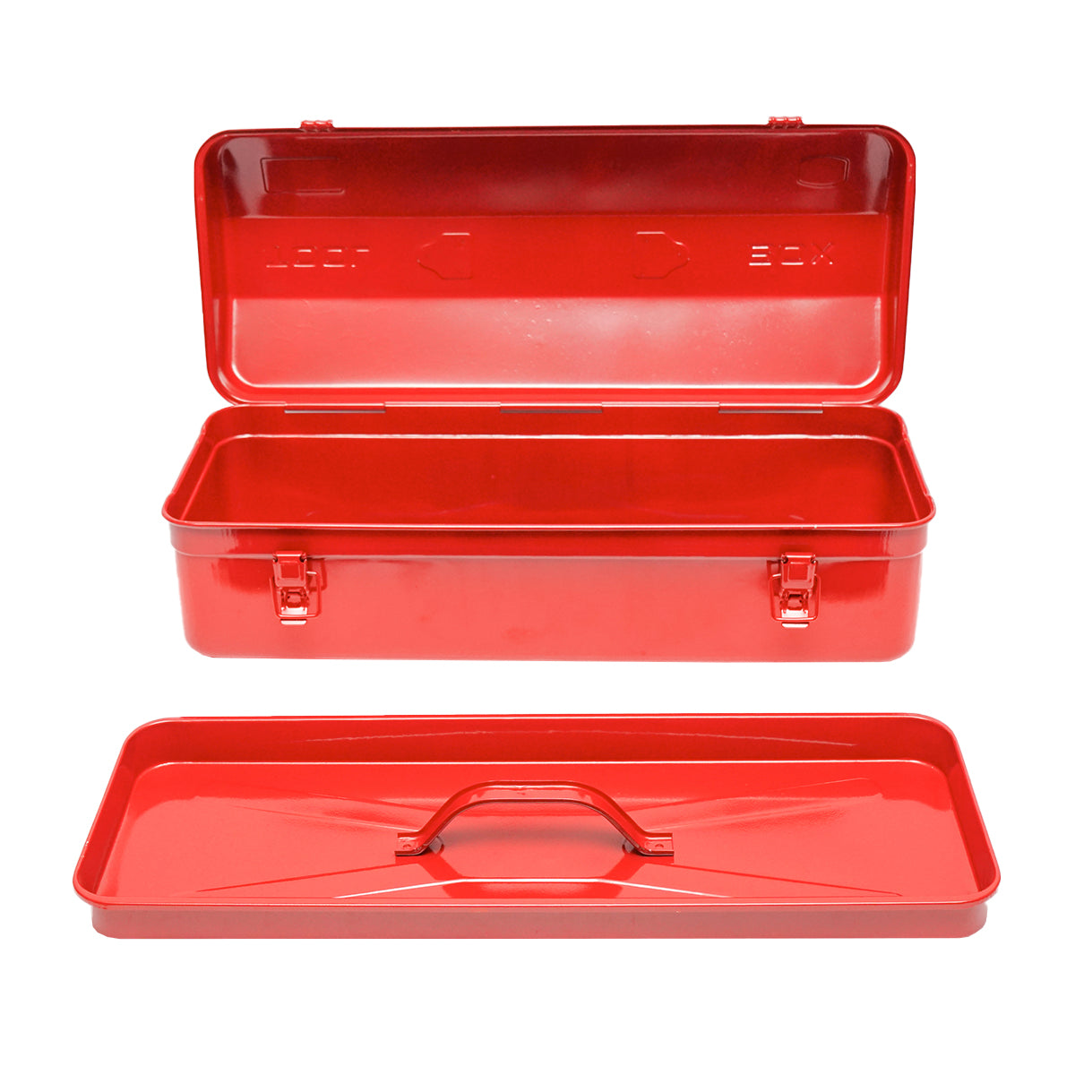 Cassetta degli attrezzi metallica rossa 540x210x190mm Breckner Germany - immagine 4