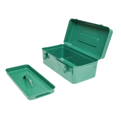 Cassetta degli attrezzi metallica verde 470x240x205mm Breckner Germany - immagine 5
