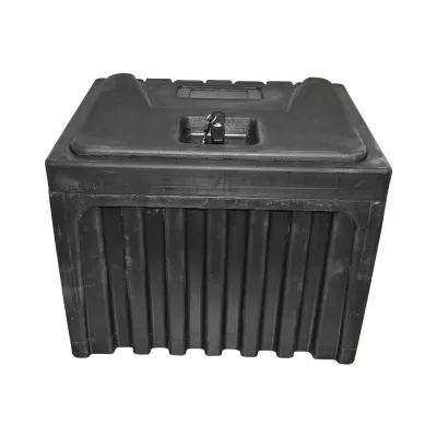 Cassetta per attrezzi senza supporto, in plastica nera 380x400x500 mm - immagine 3