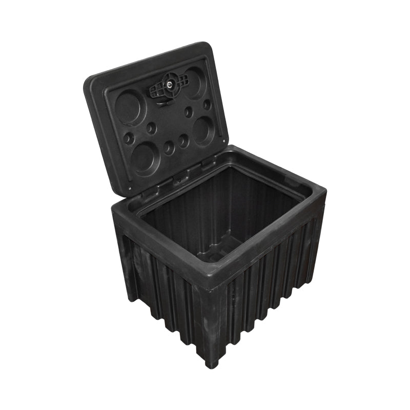 Cassetta per attrezzi senza supporto, in plastica nera 380x400x500 mm - immagine 5