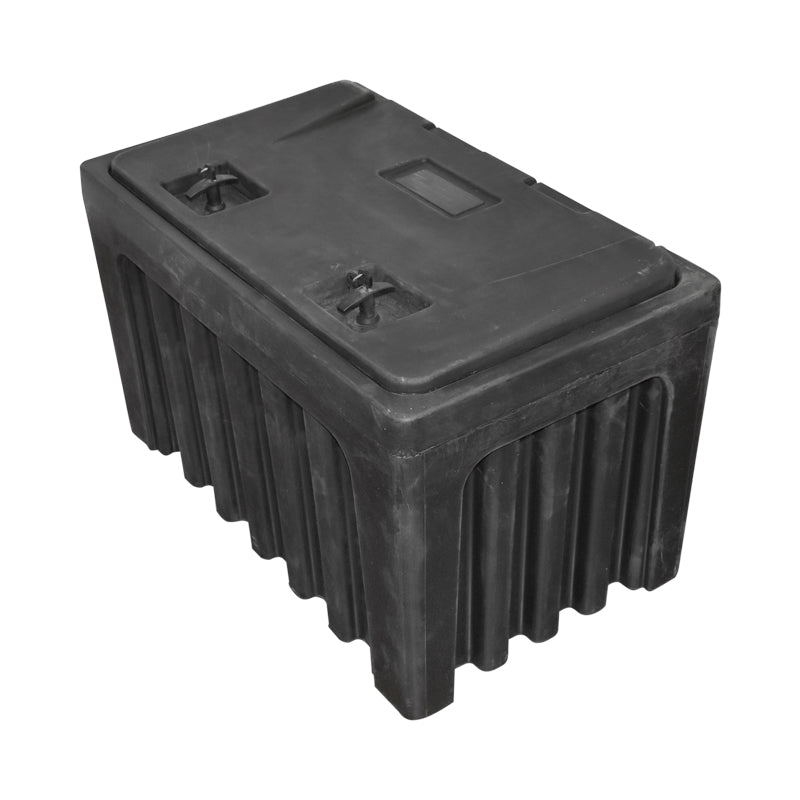 Cassetta per attrezzi senza supporto, in plastica nera 460x580x800 mm - immagine 3