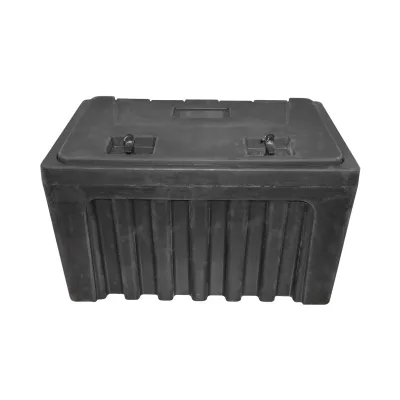 Cassetta per attrezzi senza supporto, in plastica nera 460x580x800 mm