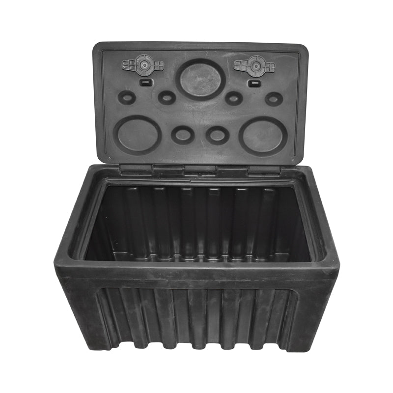 Cassetta per attrezzi senza supporto, in plastica nera 460x580x800 mm - immagine 4