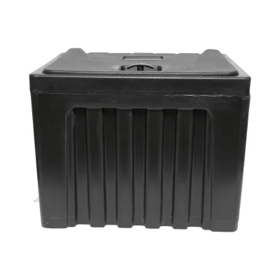 Cassetta per attrezzi senza supporto, in plastica nera 468x470x600 mm