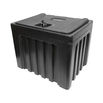 Cassetta per attrezzi senza supporto, in plastica nera 468x470x600 mm - immagine 4