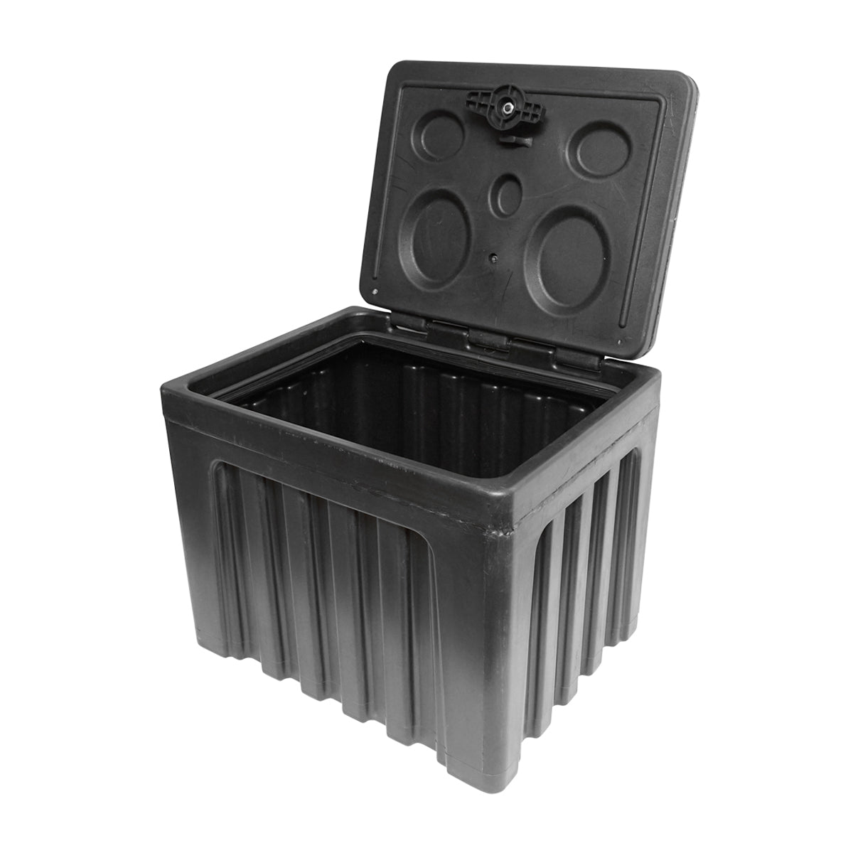 Cassetta per attrezzi senza supporto, in plastica nera 468x470x600 mm - immagine 6