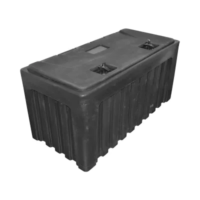 Cassetta per attrezzi senza supporto, in plastica nera 480x470x1000 mm - immagine 4