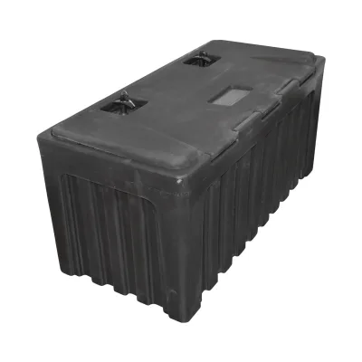 Cassetta per attrezzi senza supporto, in plastica nera 480x470x1000 mm - immagine 6