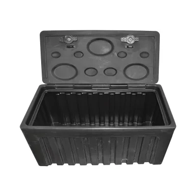 Cassetta per attrezzi senza supporto, in plastica nera 480x470x1000 mm - immagine 3