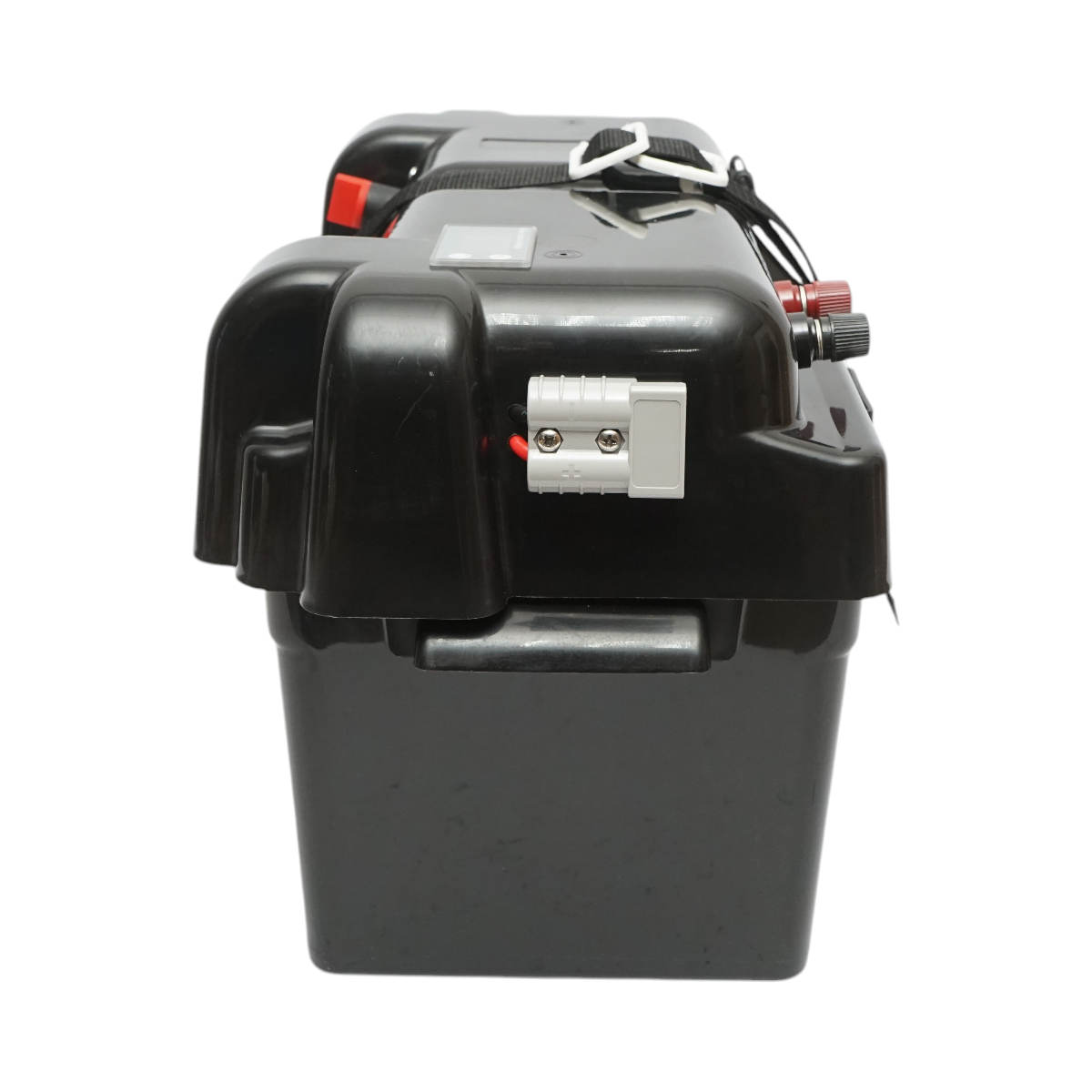 Cassetta per batteria auto 12V con voltmetro DC 6–30V, interruttore di alimentazione 100A, presa accendisigari, display LCD, 2 porte USB, 350 × 180 × 200 mm. - immagine 6