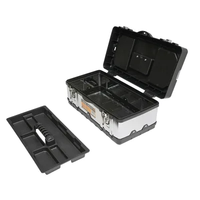 Cassetta portautensili in acciaio inox con coperchio in plastica 450x250x195mm Hoteche - immagine 4