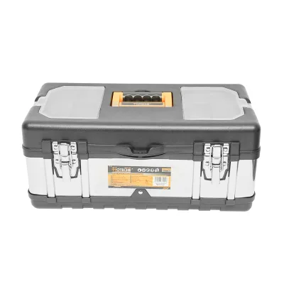Cassetta portautensili in acciaio inox con coperchio in plastica 450x250x195mm Hoteche