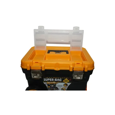 Cassetta portautensili robusta con ruote trolley 652x400x420mm - immagine 3