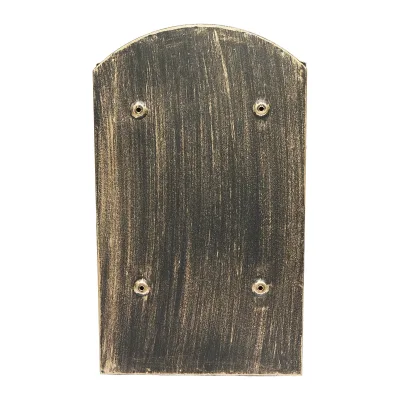 Cassetta postale antica dorata 410X260X90mm con 2 chiavi e accessori di fissaggio - immagine 2