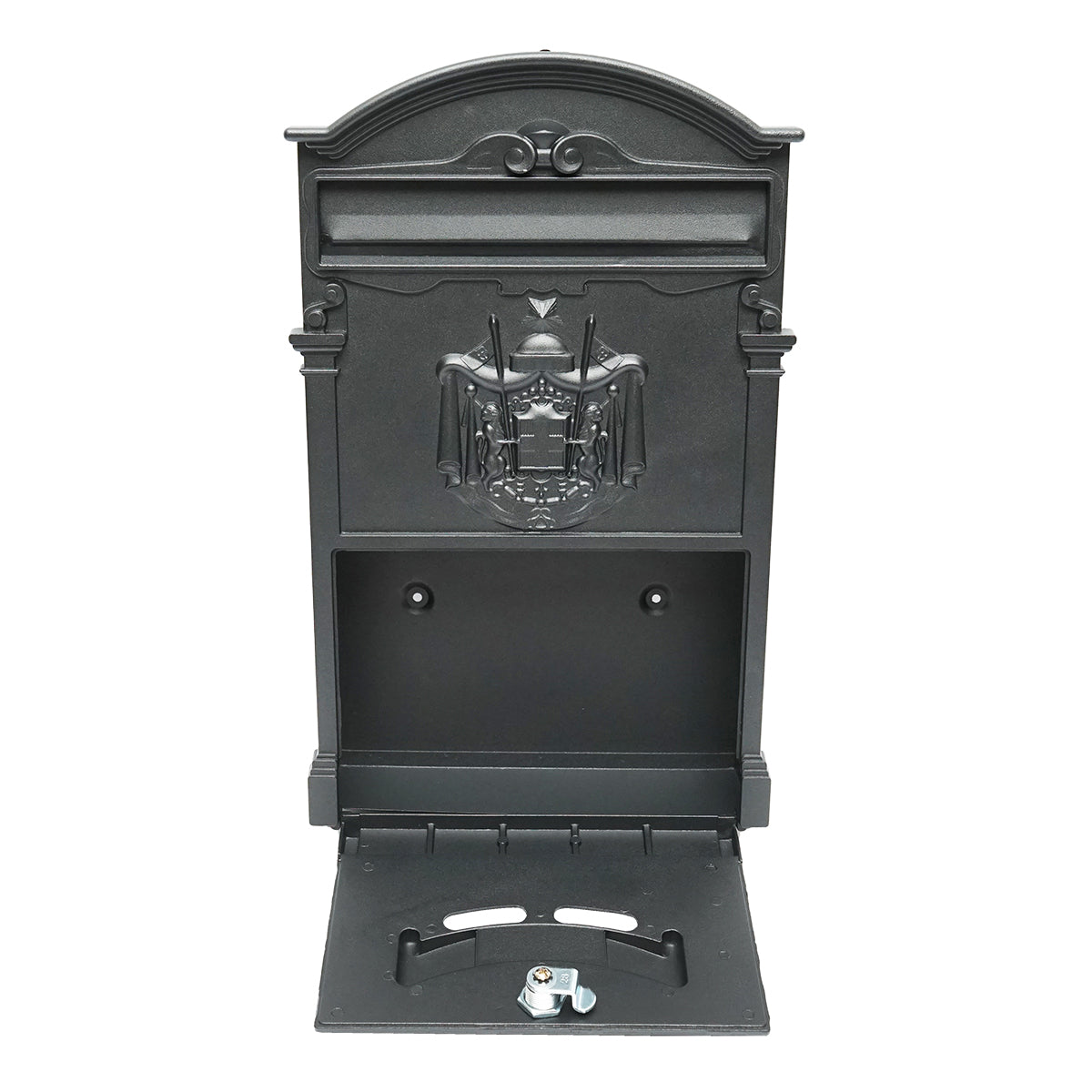 Cassetta postale Everest, nero antracite 410X260X90mm con 2 chiavi e accessori di fissaggio - immagine 6
