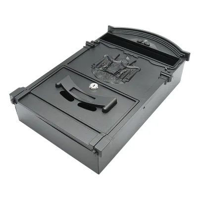 Cassetta postale Everest, nero antracite 410X260X90mm con 2 chiavi e accessori di fissaggio - immagine 4