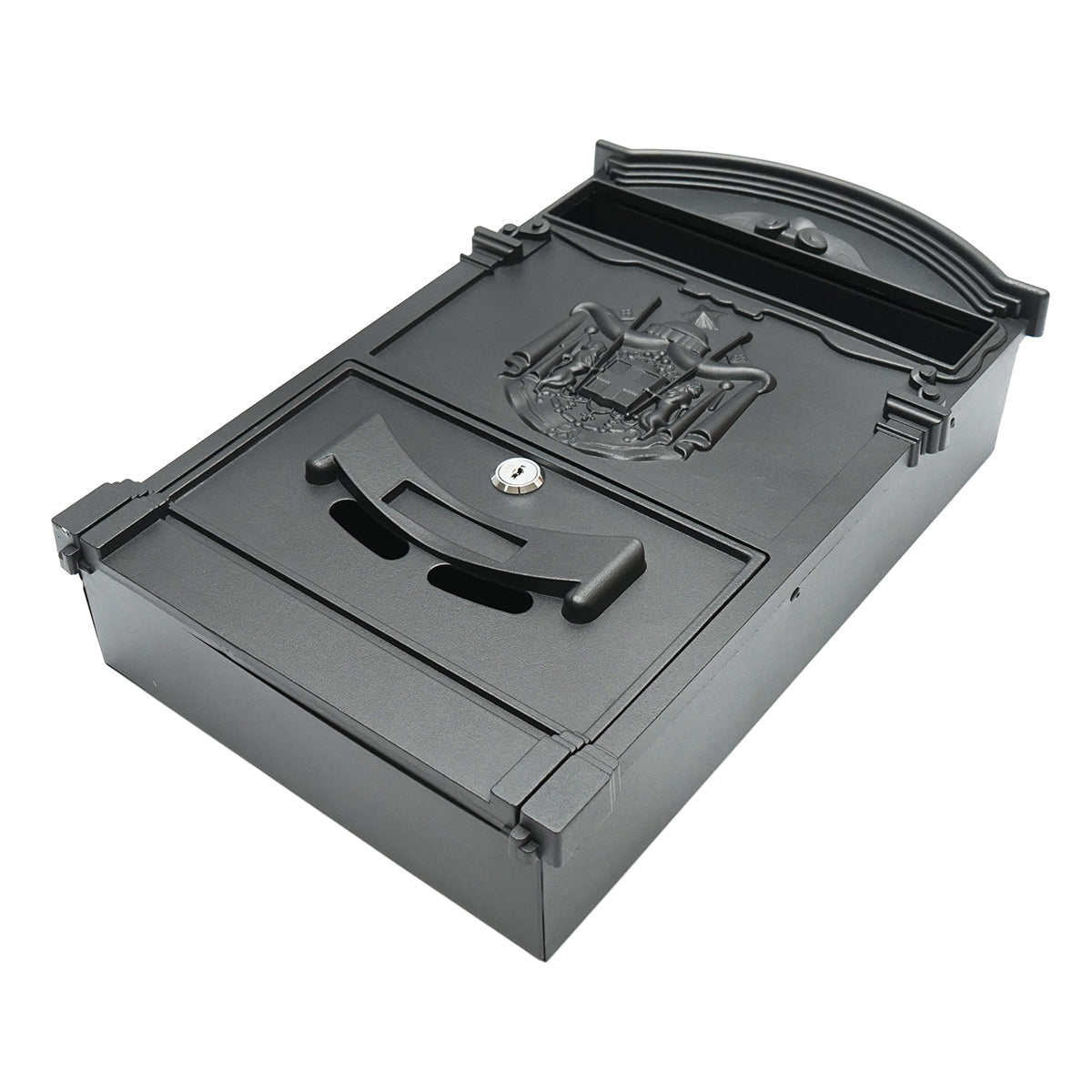 Cassetta postale Everest, nero antracite 410X260X90mm con 2 chiavi e accessori di fissaggio - immagine 4