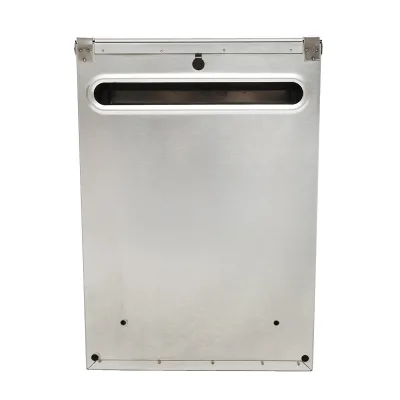 Cassetta postale in acciaio inox 320X230X90mm con 2 chiavi e accessori di fissaggio - immagine 3