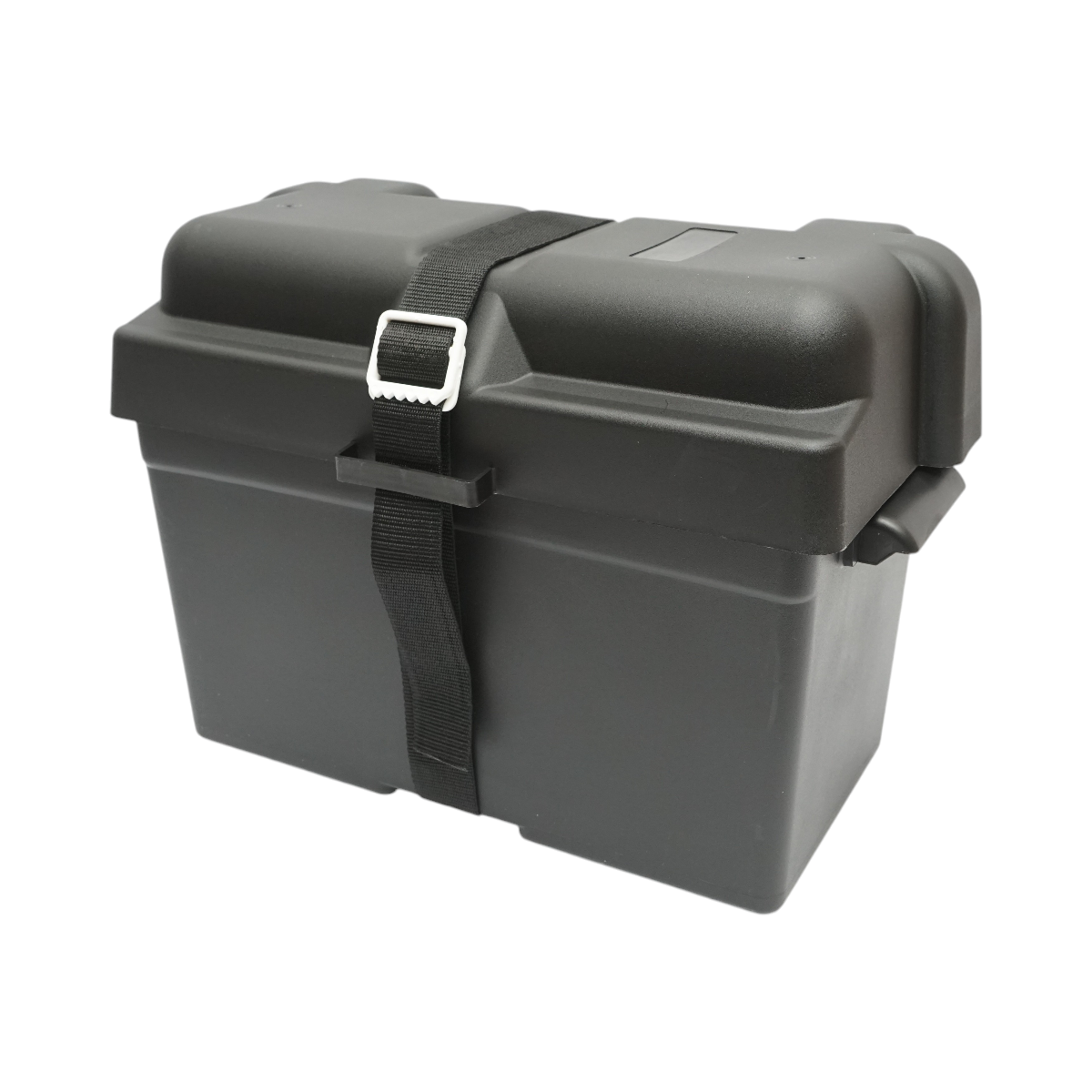 Cassetta universale per batteria auto 12V, 360 × 180 × 235 mm.