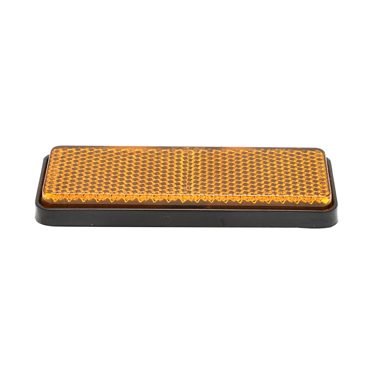 Catadiottrico  rettangolare con adesivo, 90x32 mm, giallo laterale, Breckner Germany - immagine 2