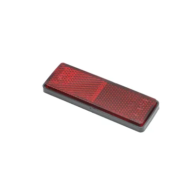 Catadiottrico rettangolare 90x32 mm rosso posteriore. - immagine 3